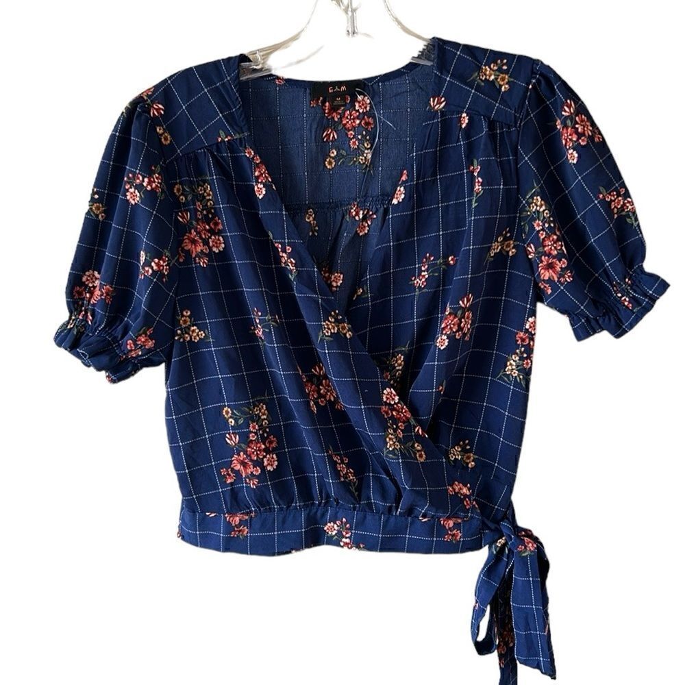 NEW Anthropologie E (Hanger) M Navy Blue Shirt